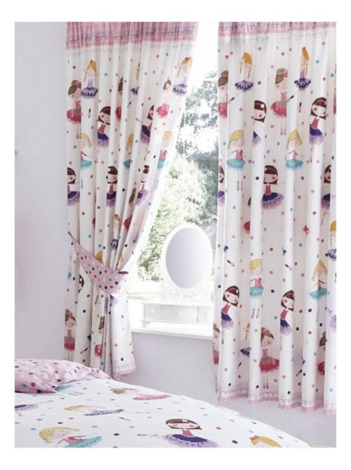 Rideaux doublés Ballerine - 168 cm x 183 cm - Kiabi