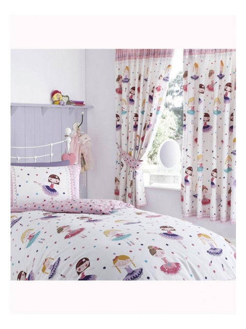 Rideaux doublés Ballerine - 168 cm x 183 cm - Kiabi