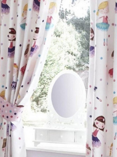 Rideaux doublés Ballerine - 168 cm x 183 cm - Kiabi