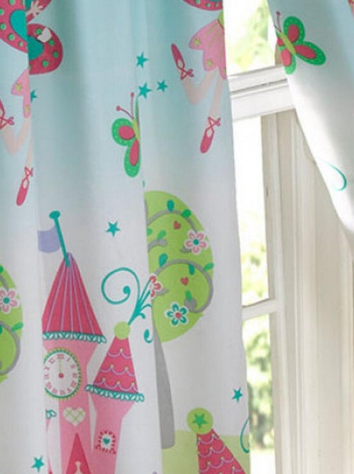 Rideaux doublés Château Princesses  -La Princesse Dort - 168 cm x 183 cm - Kiabi