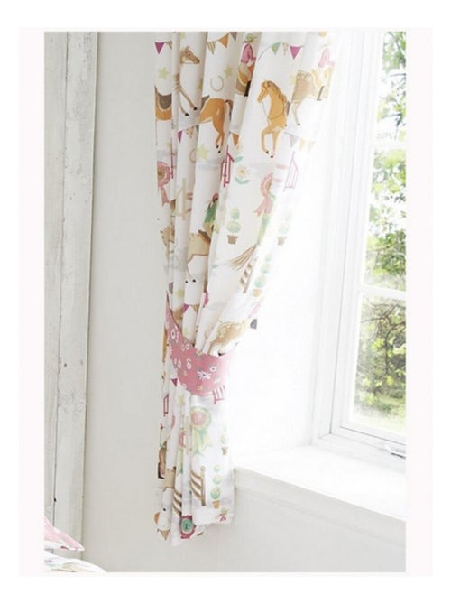 Rideaux doublés de Concours Hippique - 168 cm x 183 cm - Kiabi