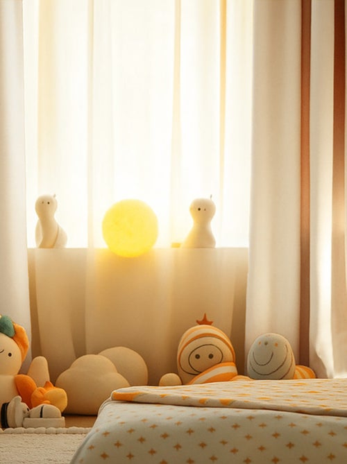 Rideaux en Gaze de Coton Bio Blanc - Kiabi