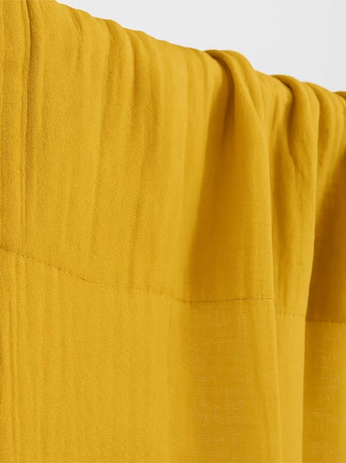 Rideaux en Gaze de Coton Bio Honey - Kiabi