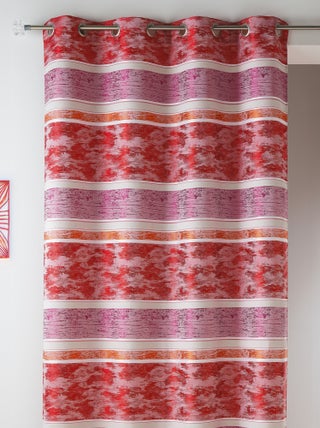 Rideaux en jacquard à rayures horizontales