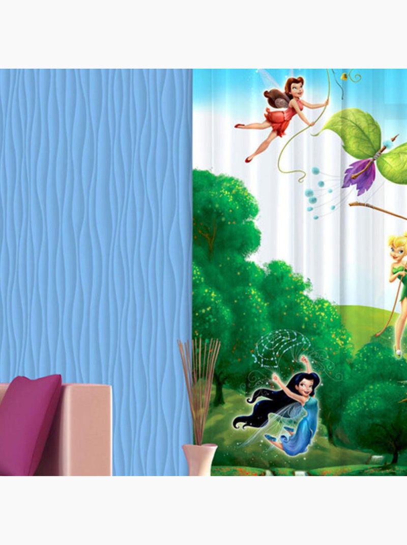 Rideaux Fée Clochette Arc-en-ciel Disney-Occultant : 140x245 cm Multicolore - Kiabi