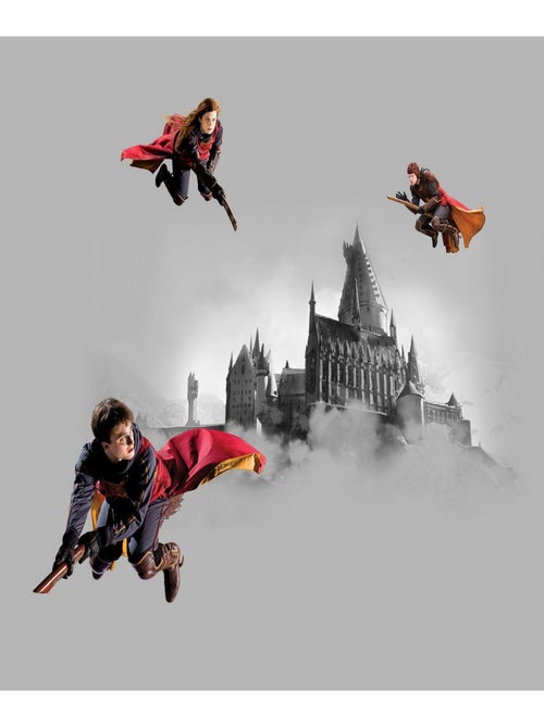 Rideaux Harry Potter Quidditch 3 personnages - 2 pièces - L180 cm x H 160cm - Kiabi