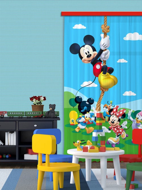 Rideaux La Maison de Mickey et ses amis Disney-Occultant : 140x245 cm - Kiabi