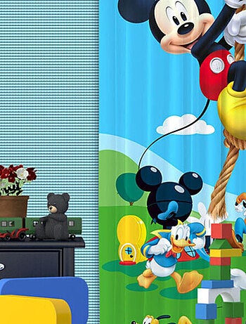 Rideaux La Maison de Mickey et ses amis Disney-Voilage : 140x245 cm