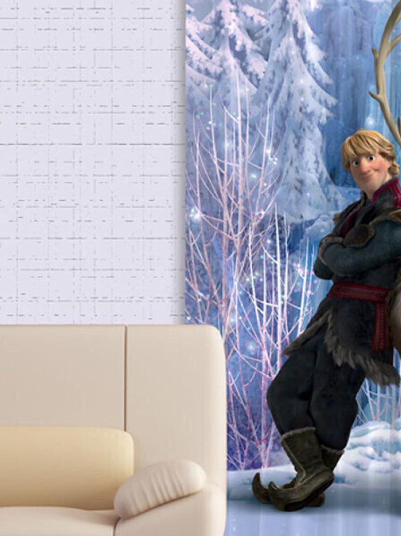 Rideaux La Reine des Neiges Famille Disney-Occultant : 140x245 cm Multicolore - Kiabi
