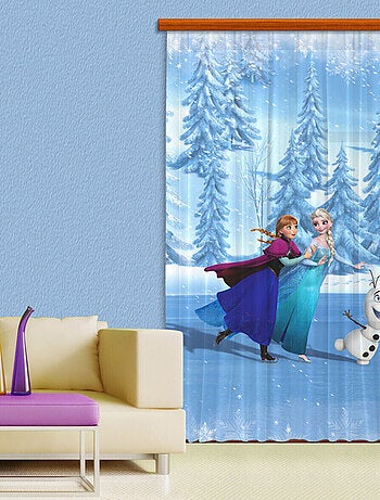 Rideaux La Reine des Neiges Glace Disney - Voilage : 140x245 cm