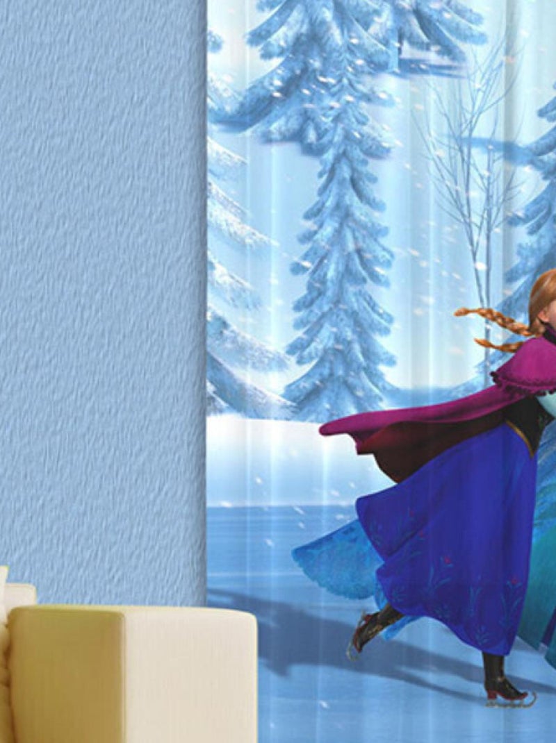 Rideaux La Reine des Neiges Glace Disney-Occultant : 140x245 cm Multicolore - Kiabi