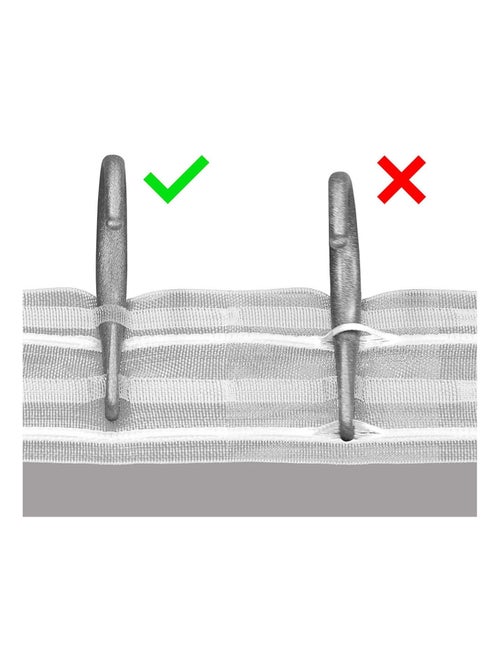 Rideaux motifs fleurs marguerites blanches et jaunes 180x160 cm, 2 pièces - Kiabi