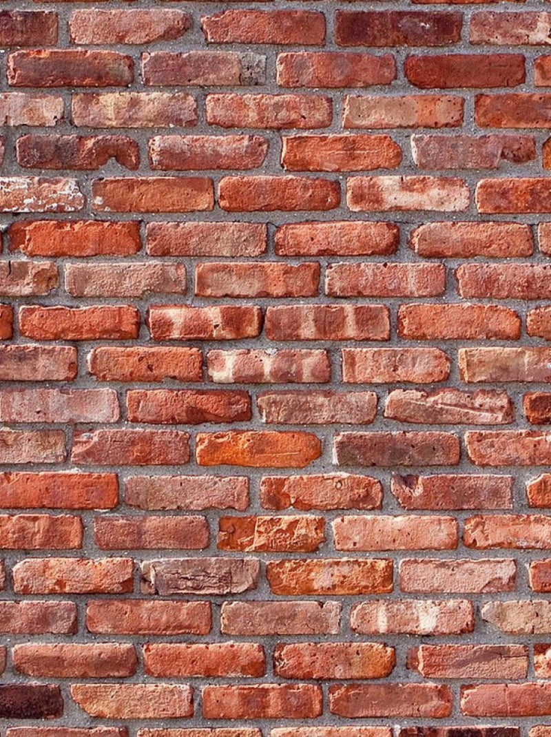 Rideaux mur de briques - 2 pièces - L180 cm x H 160cm Multicolore - Kiabi
