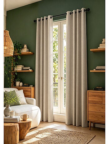 Rideaux occultant & obscurcissant - coton pur - 100% polyester