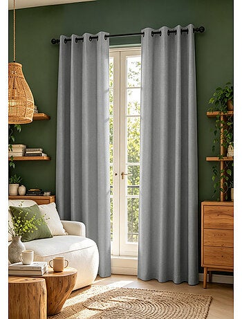 Rideaux occultant & obscurcissant - coton pur - 100% polyester