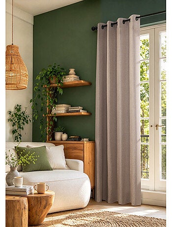 Rideaux occultant & obscurcissant - coton pur - 100% polyester