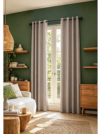 Rideaux occultant & obscurcissant - coton pur - 100% polyester