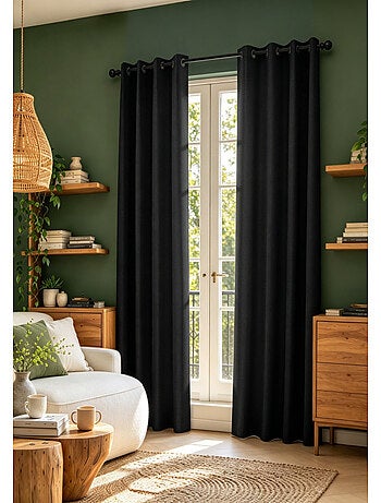 Rideaux occultant & obscurcissant - coton pur - 100% polyester