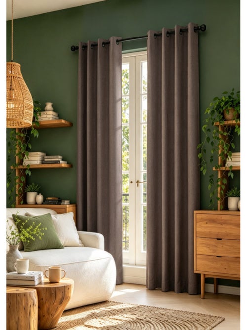 Rideaux occultant & obscurcissant - coton pur - 100% polyester - Kiabi Rideaux occultant & obscurcissant - coton pur - 100% polyester - Kiabi