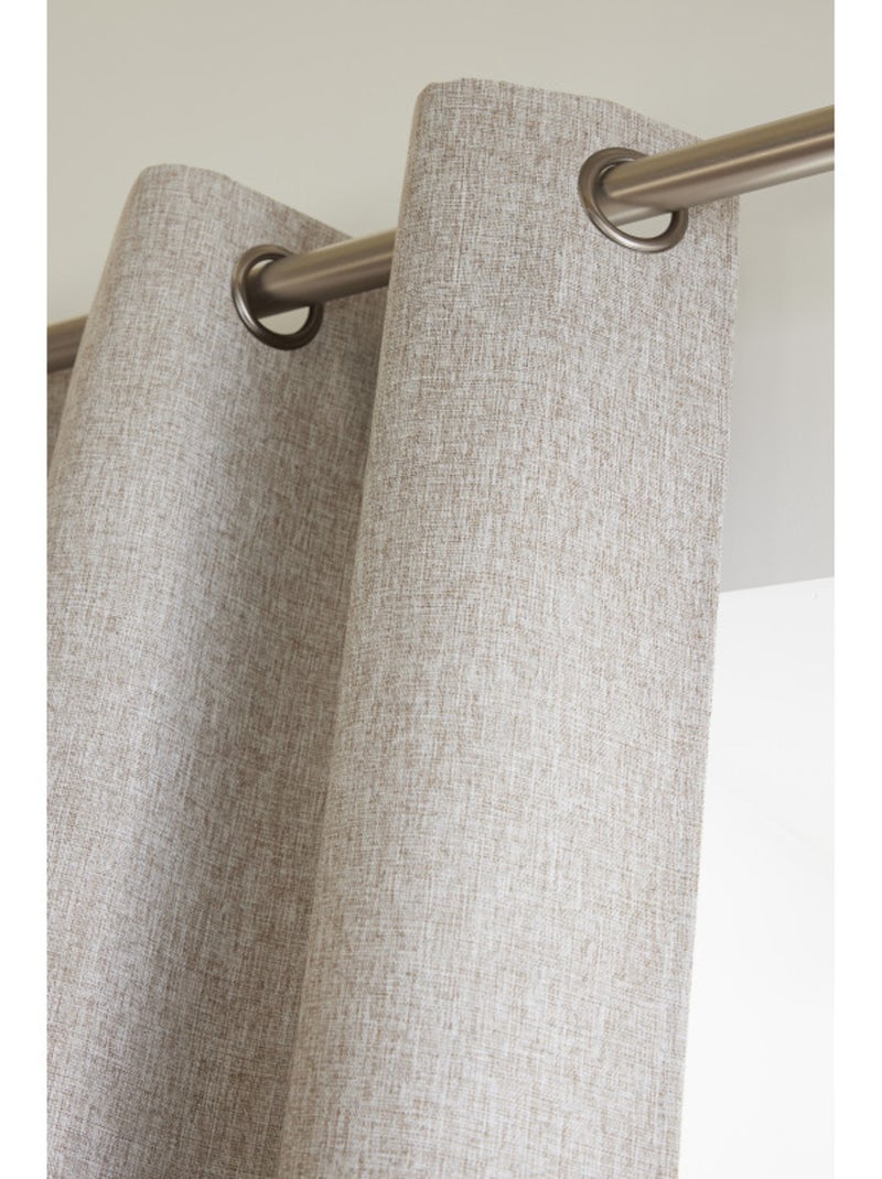 Rideaux Occultant & Obscurcissant - Le Fil d'Ariane - 100% Polyester Gris taupe - Kiabi