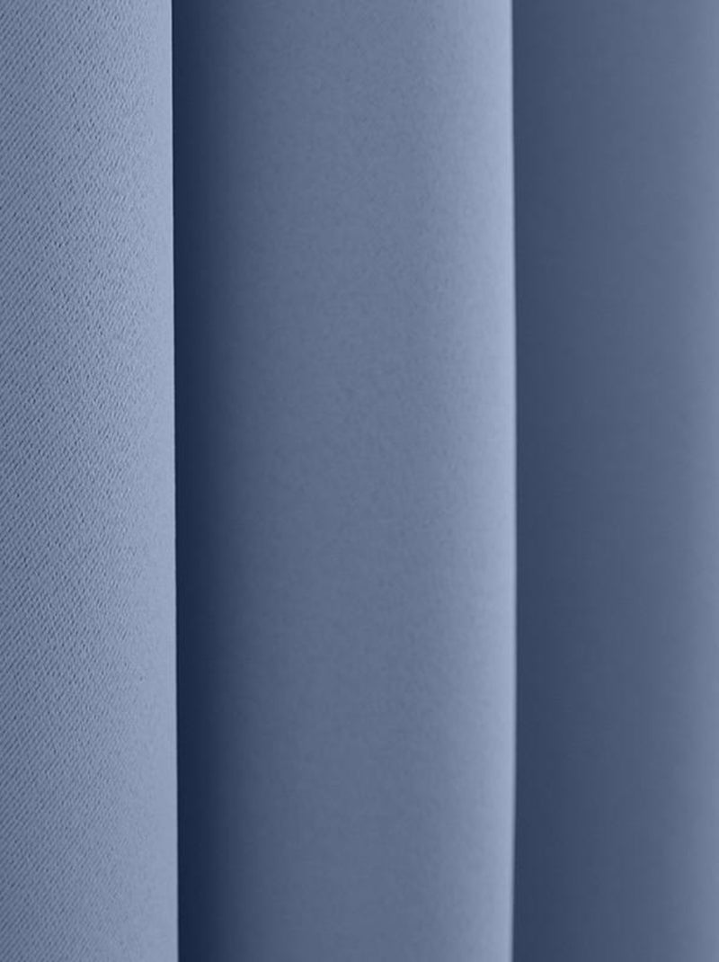 Rideaux Occultant & Obscurcissant - Univers Décor - 100% Polyester Bleu clair - Kiabi