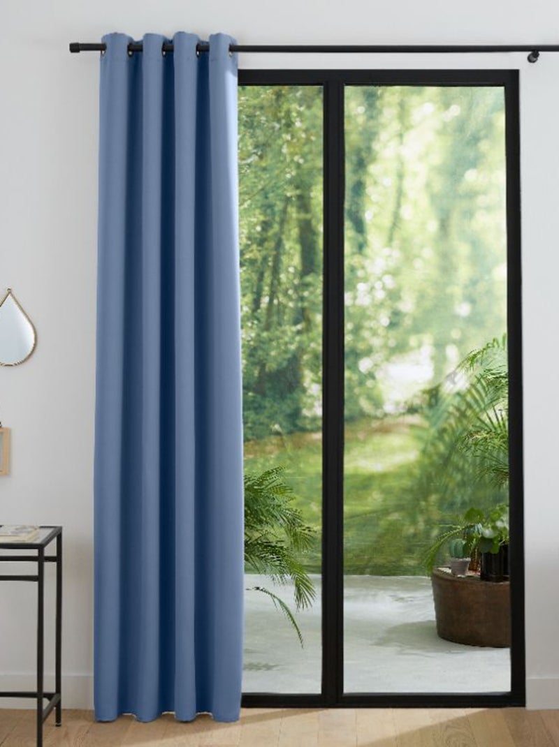 Rideaux Occultant & Obscurcissant - Univers Décor - 100% Polyester Bleu - Kiabi
