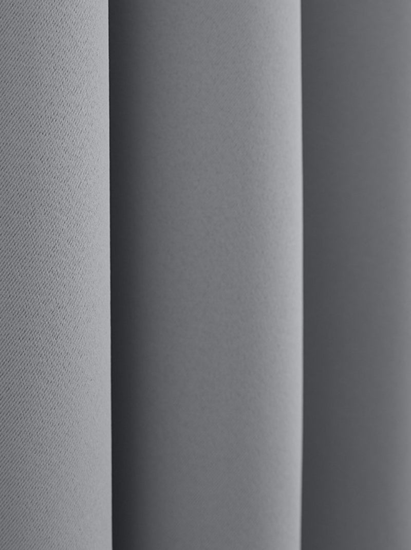 Rideaux Occultant & Obscurcissant - Univers Décor - 100% Polyester gris anthracite - Kiabi
