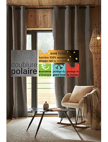 Rideaux occultant thermique & phonique - le fil d'ariane - 100% polyester