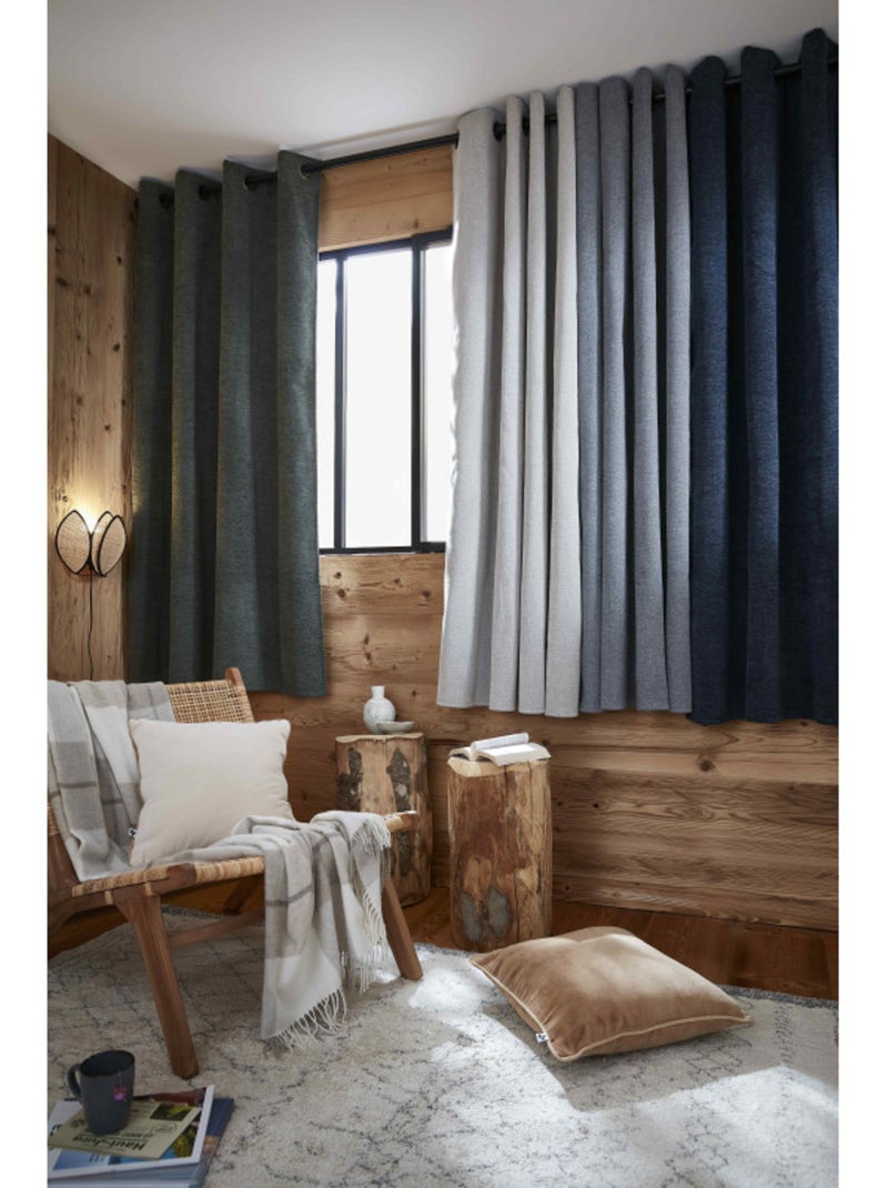Rideaux occultant thermique & phonique - le fil d'ariane - 100% polyester Camel - Kiabi