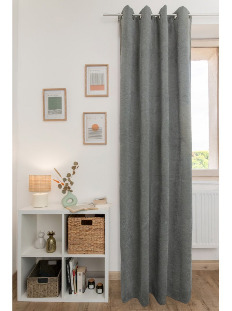 Rideaux occultant thermique & phonique - le fil d'ariane - 100% polyester Kaki - Kiabi
