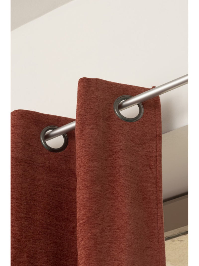 Rideaux occultant thermique & phonique - le fil d'ariane - 100% polyester Terracotta - Kiabi