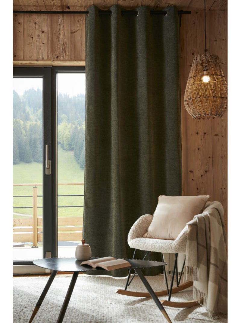 Rideaux occultant thermique & phonique - le fil d'ariane - 100% polyester Vert - Kiabi