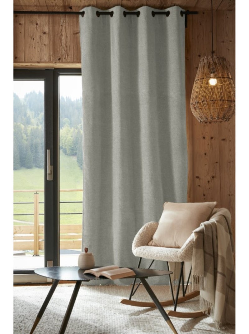 Rideaux occultant thermique & phonique - le fil d'ariane - 100% polyester Vert tilleul - Kiabi