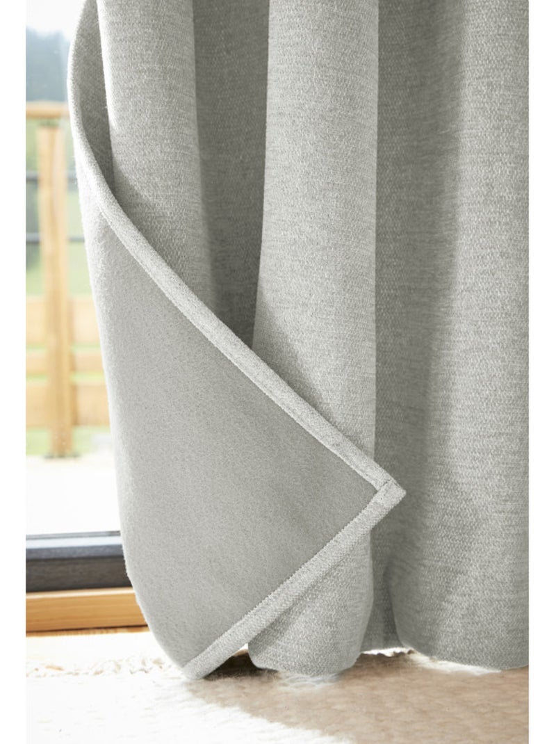 Rideaux occultant thermique & phonique - le fil d'ariane - 100% polyester Vert tilleul - Kiabi