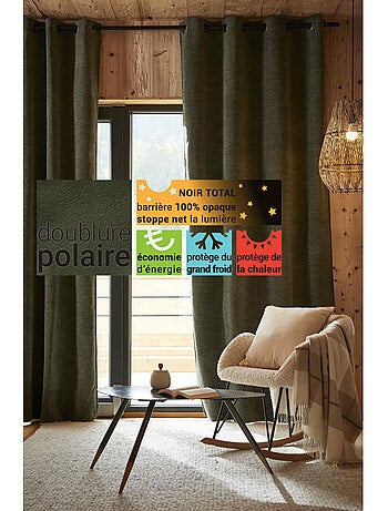 Rideaux occultant thermique & phonique - l'effet papillon - 100% polyester