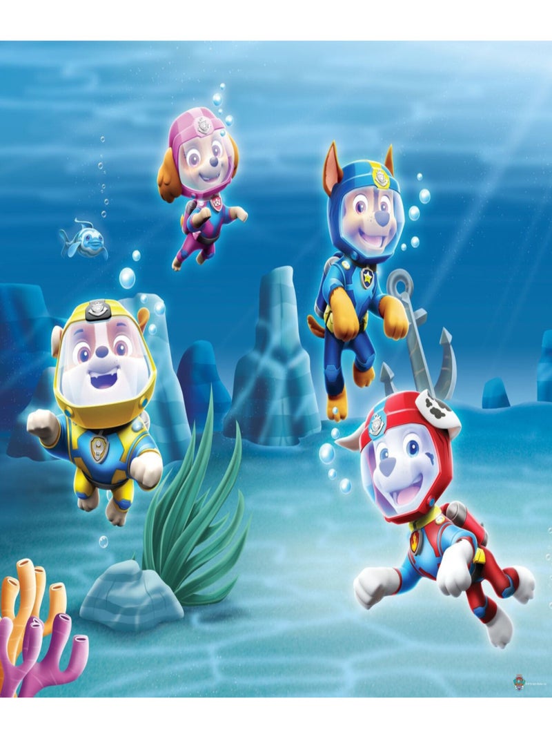 Rideaux Pat'Patrouille modèle mission sous la mer - 2 pièces 90 cm x 160 cm Multicolore - Kiabi
