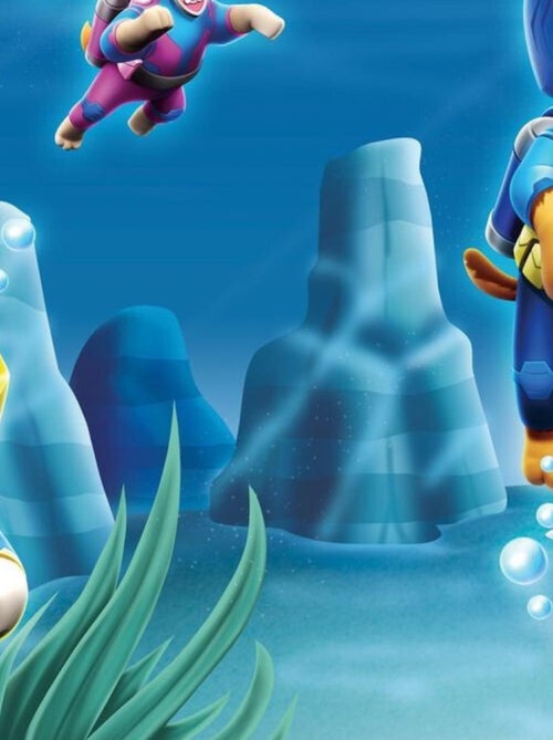 Rideaux Pat'Patrouille modèle mission sous la mer - 2 pièces 90 cm x 160 cm - Kiabi