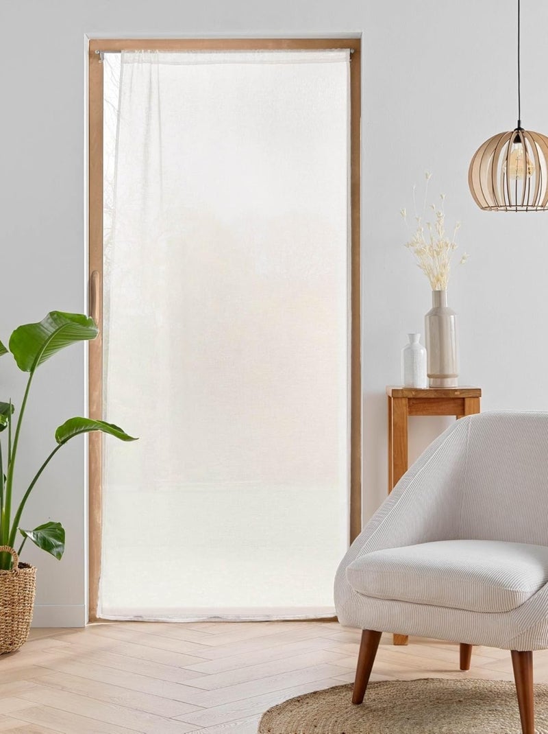 Rideaux Polycoton Carlin PROMO LINGE Blanc - Kiabi
