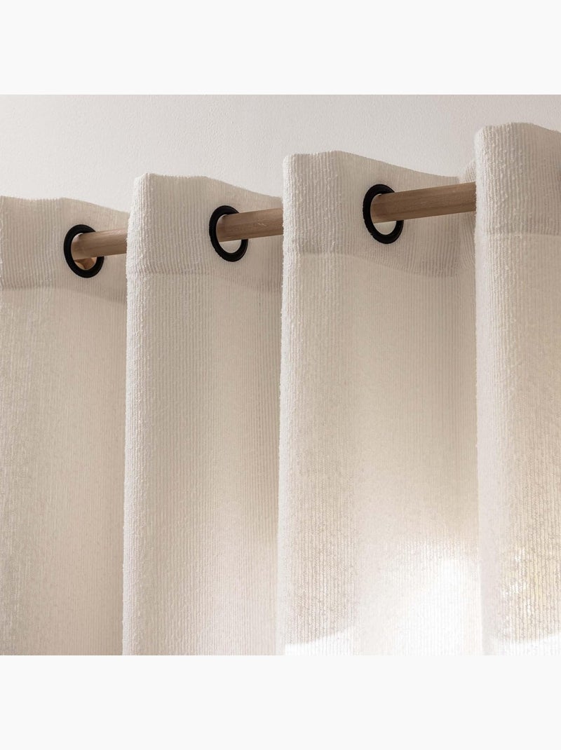 Rideaux Polyester CODY Douceur d'Intérieur Beige - Kiabi