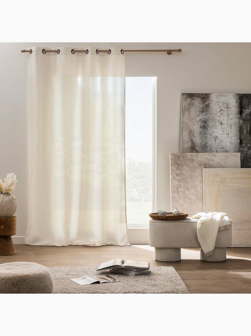 Rideaux Polyester CODY Douceur d'Intérieur Beige - Kiabi