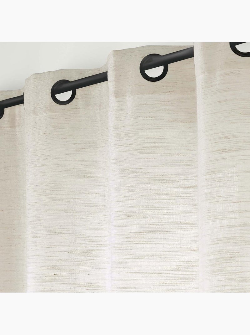 Rideaux Polyester Nando Douceur d'Intérieur Beige - Kiabi