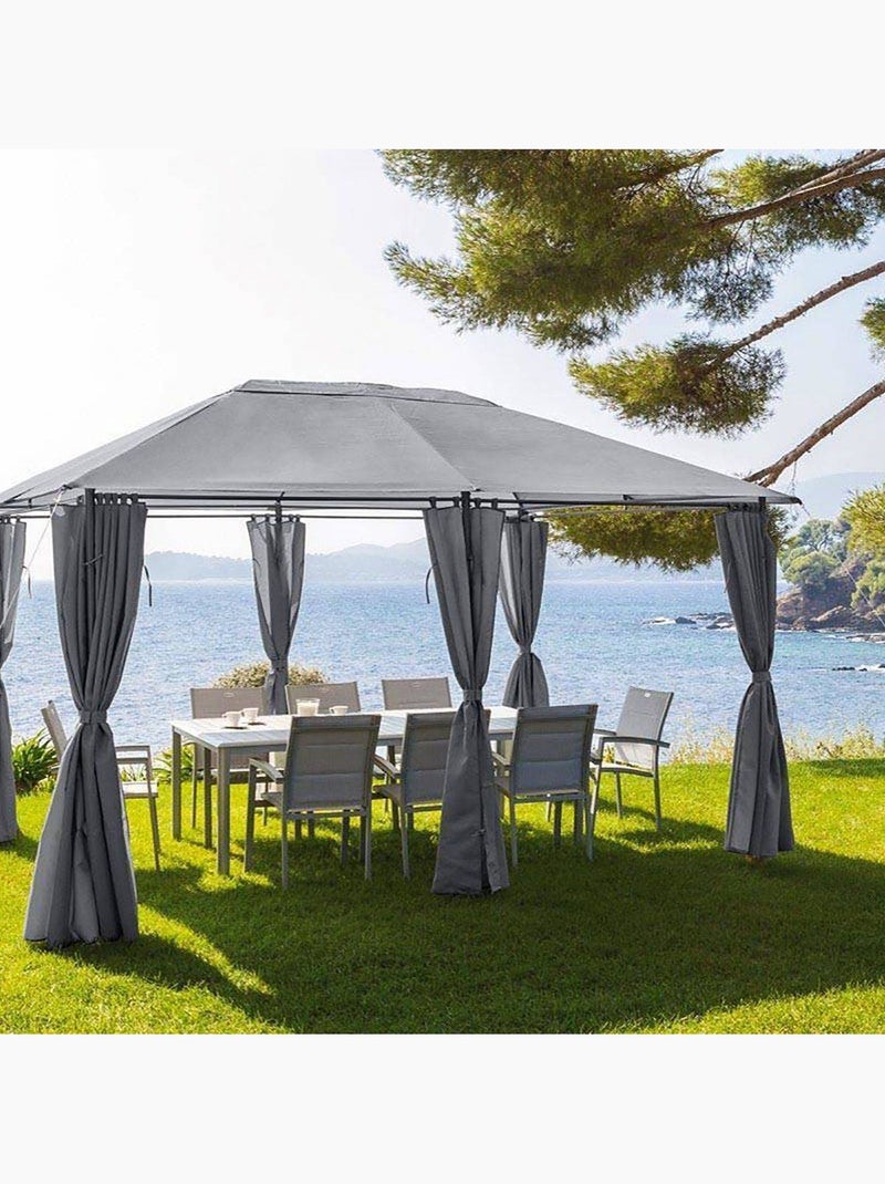 Rideaux pour pergola BELIZE Gris foncé - Kiabi