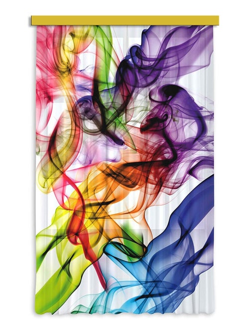Rideaux tache de peinture et fumée 140x245 cm, 1 pièce - Kiabi