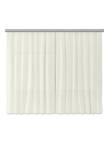 Rideaux unicolore beige - 2 pièces - L180 cm x H 160cm