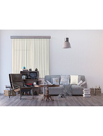Rideaux unicolore beige - 2 pièces - L180 cm x H 160cm