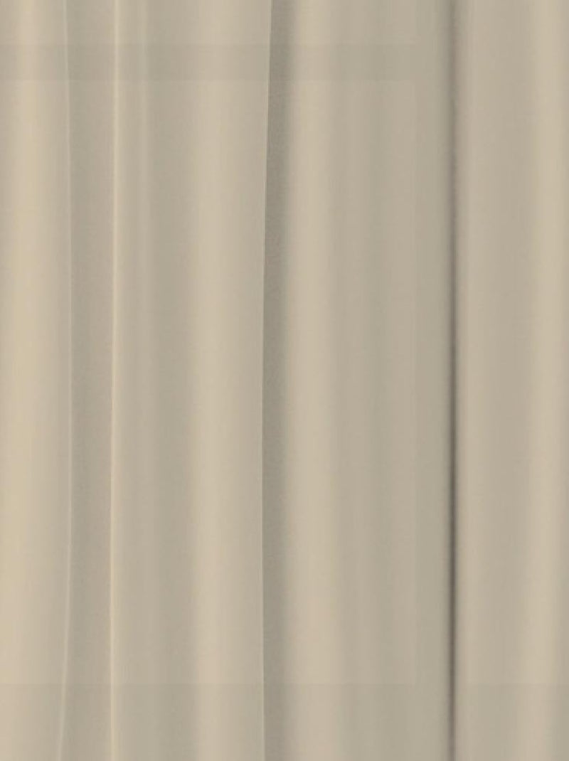 Rideaux unicolore beige foncé - 2 pièces - L180 cm x H 160cm Beige - Kiabi