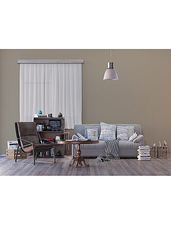 Rideaux unicolore gris - 2 pièces - l180 cm x h 160cm