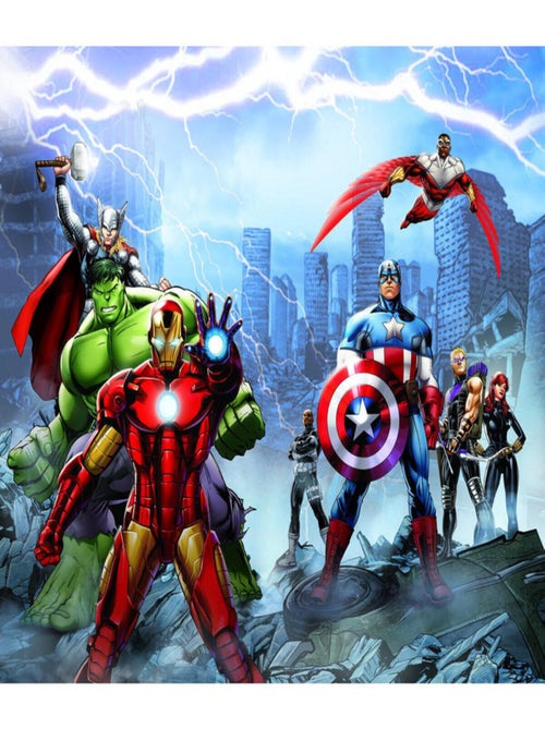 Rideaux voilage Equipe Avengers Marvel 180X160 cm - Kiabi