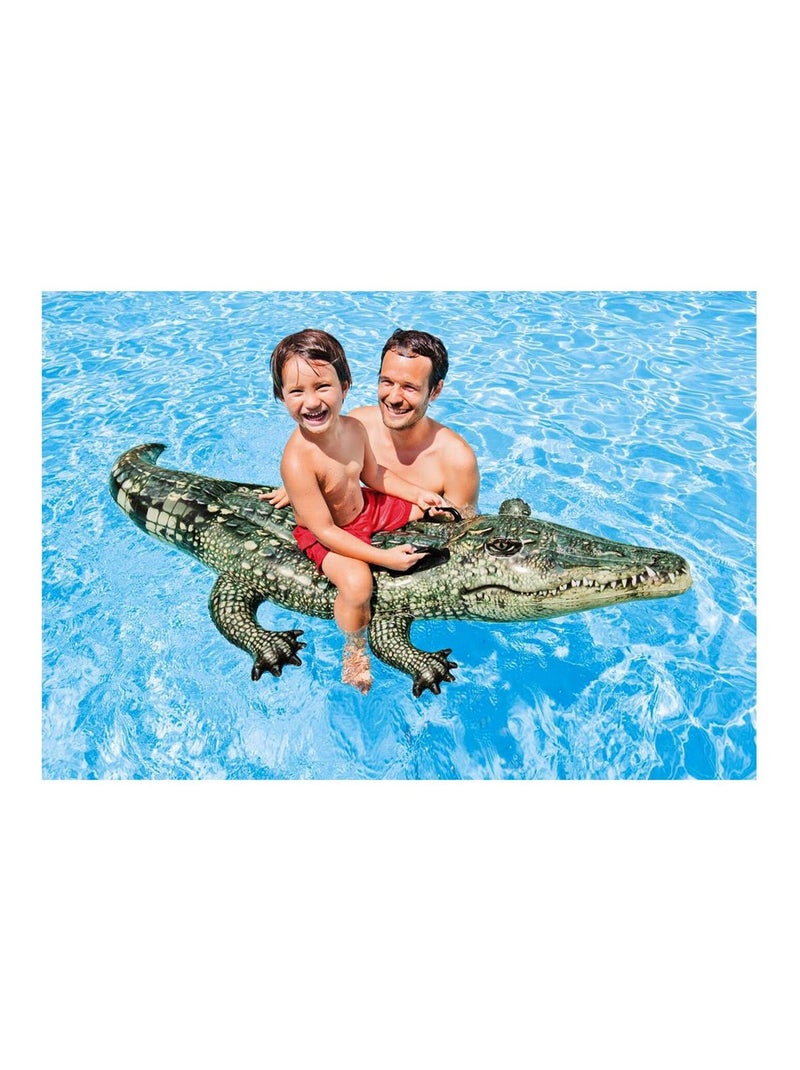 RideOn "Realistic Gator" 170 x 86 cm Vert - Kiabi