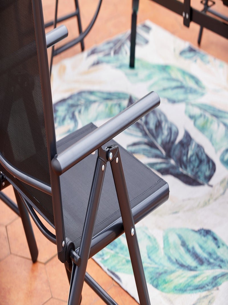 RIMINI Table de jardin et 10 chaises en aluminium Gris - Kiabi